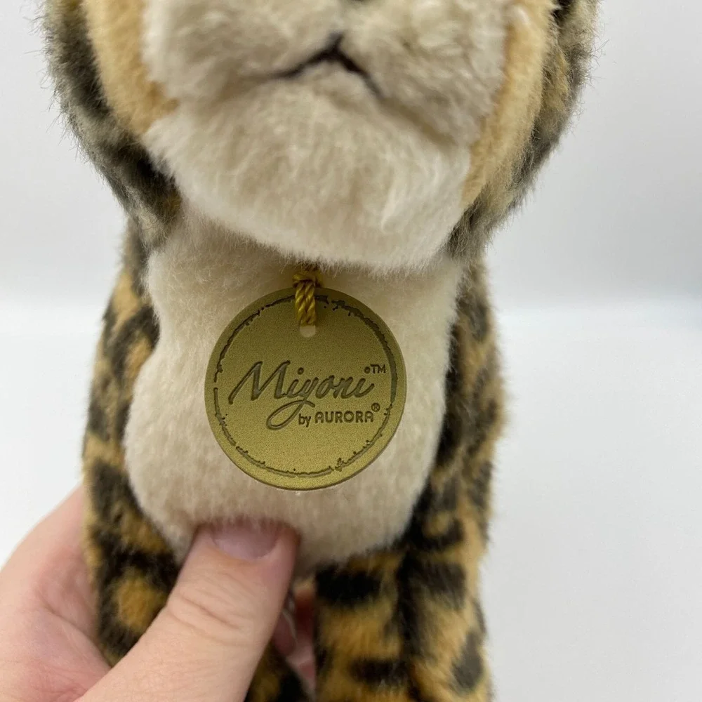 Miyoni by Aurora plush leopard stuffed animal toy cheetah cat